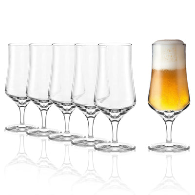Stemmed Craft Beer Pilsner Glass 13 1⁄2 oz - Set of 6