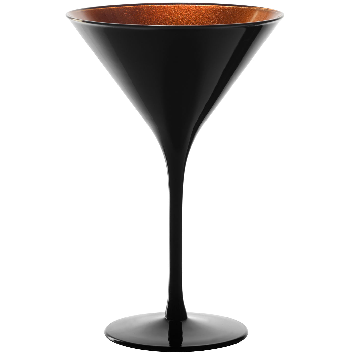 Elements Black & Bronze Martini Glass 8 oz