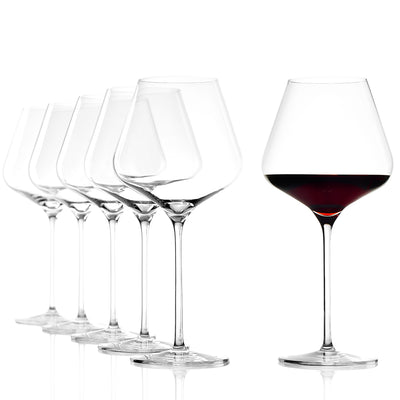 Quatrophil Burgundy Glass 24 oz - Set of 6