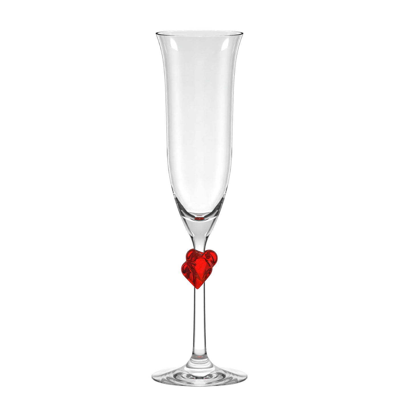 L'Amour Red Champagne Flute 6 oz - Set of 2