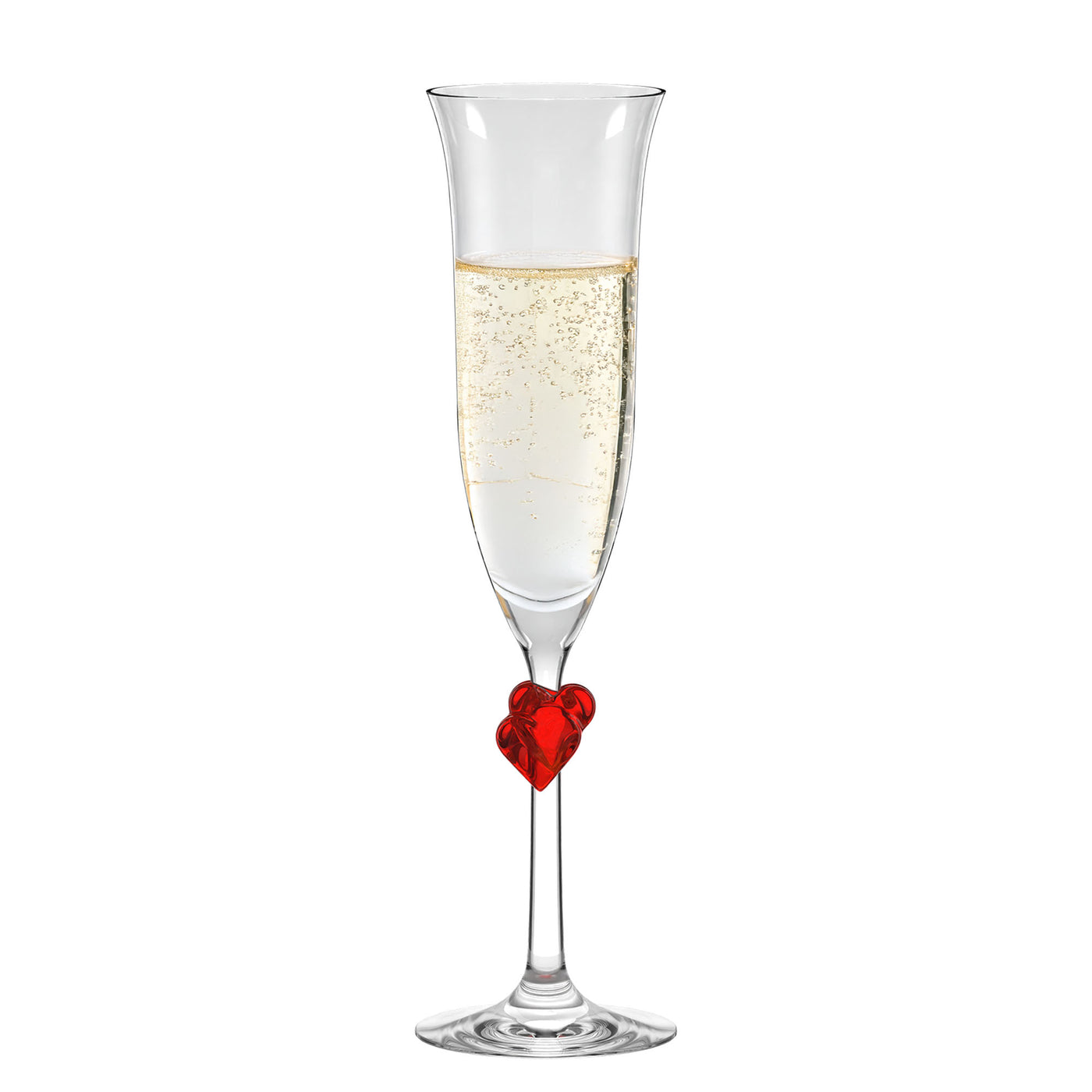 L'Amour Red Champagne Flute 6 oz - Set of 2