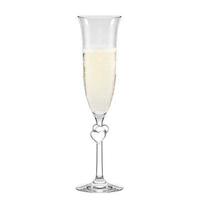 L'Amour Satin Champagne Flute 6 oz - Set of 2