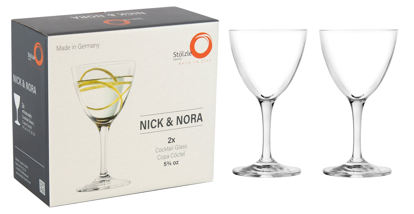 Nick & Nora Cocktail Glass 5 3/4 oz - Set of 2