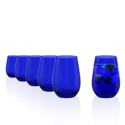 Elements Tumbler Cobalt 15 3⁄4 oz - Set of 6