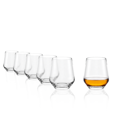 Revolution Quatrophil Whiskey Double Old-Fashioned Tumbler 16 oz - Set of 6