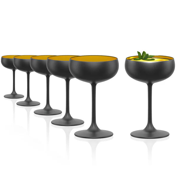 Elements Black & Gold Coupe 7¾ oz