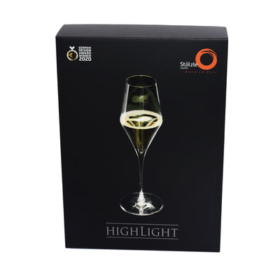 Quatrophil Highlight Champagne Flute 10 oz. - Set of two.