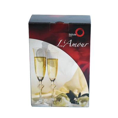 L'Amour Champagne Flute. 6 oz - Set of eight.